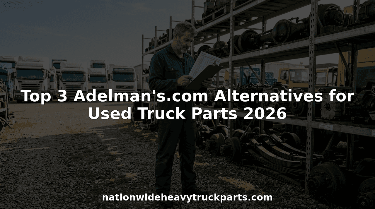 Top 3 Adelman's.com Alternatives for Used Truck Parts 2026